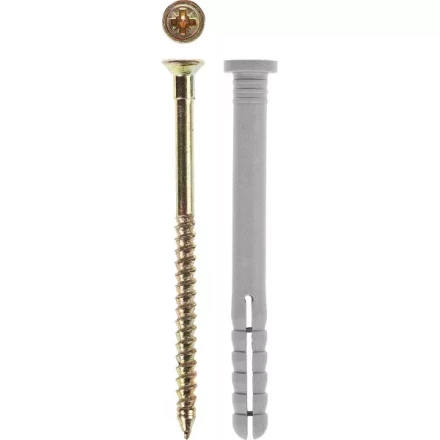 Дюбель-гвоздь ЗУБР полипропиленовый, цилиндрический бортик, 6 x 60 мм, 6 шт 4-301366-06-060 купить в Челябинске