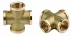 Крестовина GENERAL FITTINGS латунь, г/г/г/г, 1/2&quot; 51049-1/2 купить в Челябинске