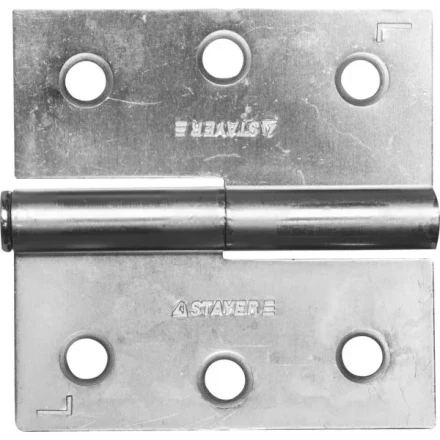 Петля дверная STAYER &quot;MASTER&quot; разъемная, цвет белый цинк, левая, 75мм 37613-75-1L купить в Челябинске