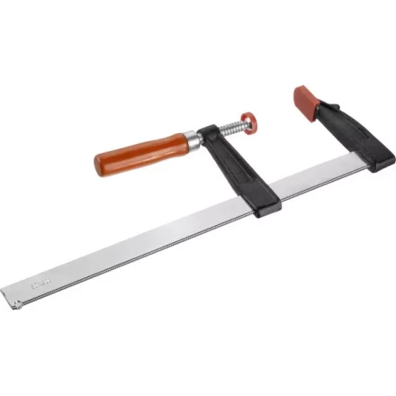 Струбцина ЗУБР &quot;СТАНДАРТ&quot;, тип &quot;F&quot;, деревянная ручка, стальная закаленная рейка, 80х300мм 32152-80-300 купить в Челябинске