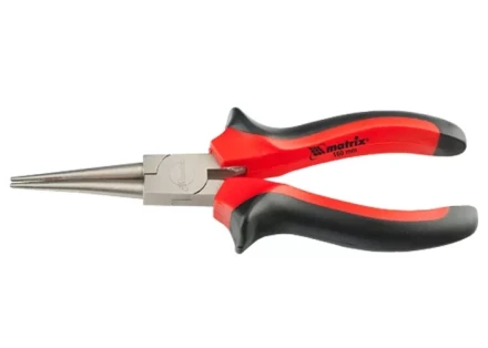 Круглогубцы NICKEL 160 мм никелированные двухкомпонентные рукоятки MATRIX 17355 купить в Челябинске