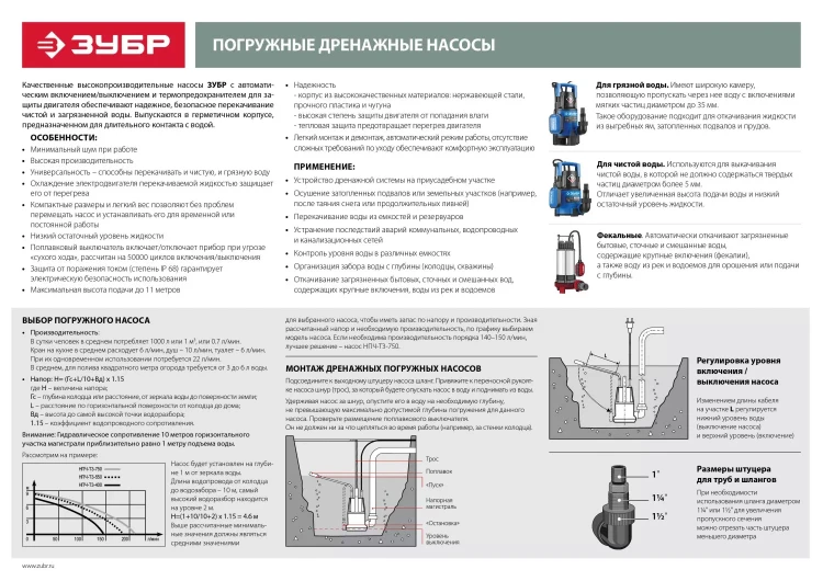 Насос дренажный НПГ-Т3-550-С серия ПРОФЕССИОНАЛ купить в Челябинске