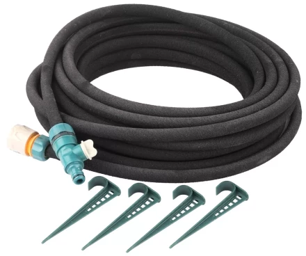 Шланг RACO сочащийся, в комплекте с коннекторами и колышками, 1/2&quot;x15м 4270-55927 купить в Челябинске
