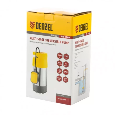 Погружной насос высокого давления Denzel PH1100 97234 купить в Челябинске