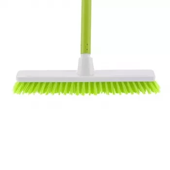 Щетка пластмасовая  &quot;SHROBER&quot; для чистки ковров 270 мм салат. щетина c черенком 120 см D22мм ELFE 93551 купить в Челябинске