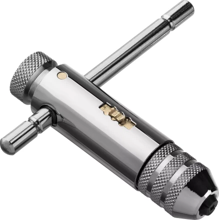 Метчикодержатель ЗУБР &quot;ПРОФЕССИОНАЛ&quot; с храповым механизмом и реверсом М3 - М10, 85 / 100 мм 28137-85_z01 купить в Челябинске