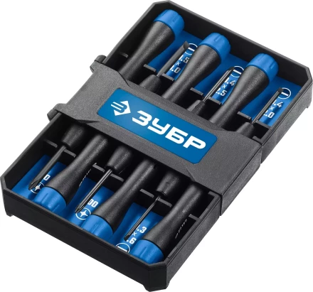 Набор отверток для точных работ TX-6 6 предметов ЗУБР(SL1.6 SL2 SL2.5 SL3 PH00 PH0) купить в Челябинске