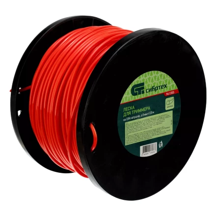 Леска для триммера круглая, на DIN катушке, 3.0 мм х 120 м, Россия Сибртех 961355 купить в Челябинске