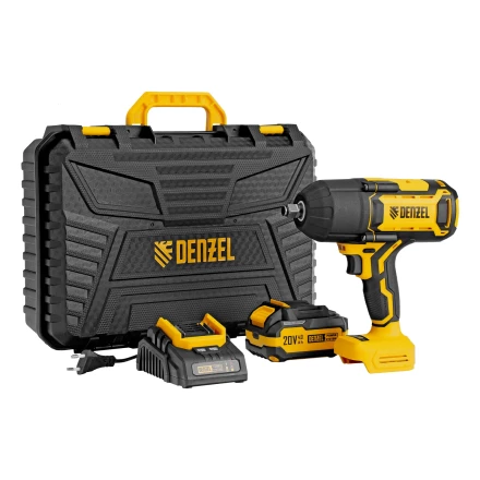 Гайковерт ударный аккумуляторный бесщет. CIWH-BL-20-1000, Li-Ion, 20 В// Denzel 26528 купить в Челябинске