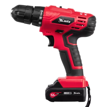 Дрель-шуруповерт аккумуляторная MTX MCDL-12-02, Li-Ion, 12 В, 2 акк. 26182 купить в Челябинске