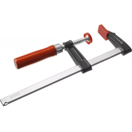 Струбцина ЗУБР &quot;СТАНДАРТ&quot;, тип &quot;F&quot;, деревянная ручка, стальная закаленная рейка, 50х200мм 32152-50-200 купить в Челябинске