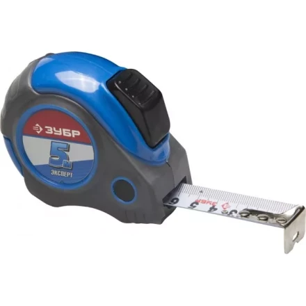 Рулетка ЗУБР &quot;ЭКСПЕРТ&quot;, двухкомпонентный корпус, автостоп, 5м/25мм 34057-05-25_z02 купить в Челябинске
