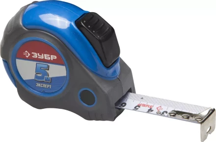Рулетка ЗУБР &quot;ЭКСПЕРТ&quot;, двухкомпонентный корпус, автостоп, 5м/25мм 34057-05-25_z02 купить в Челябинске