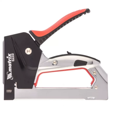 Степлер мебельный стальной быстрая загрузка тип скобы 53 4-14 мм PRO Matrix 40917 купить в Челябинске