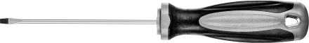 Отвертка MIRAX 25095-03-10, закаленный стержень, двухкомпонентная рукоятка, SL3x100мм 25095-03-10 купить в Челябинске