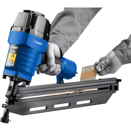 ЗУБР SN21 90 х 3.1 мм, реечные гвозди рифленые оцинкованные, 2010 шт(305396-90) купить в Челябинске