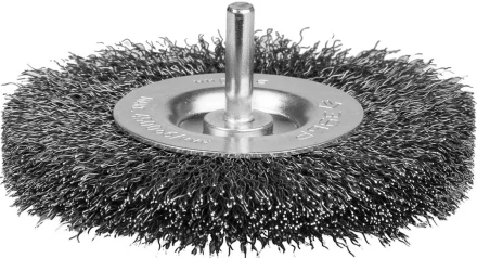 ЗУБР &quot;ЭКСПЕРТ&quot;. Щетка дисковая для дрели, двухрядная, витая стальная проволока 0,3мм, 100мм 35198-100-2_z01 купить в Челябинске