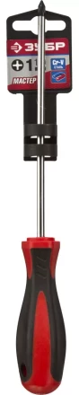 Отвертка ЗУБР "МАСТЕР", Cr-v, эргономичная двухкомпонентная рукоятка, PH1x150мм 25062-1-150_z03 купить в Челябинске