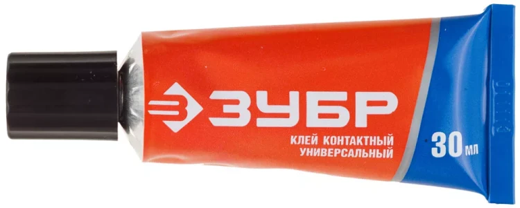 Клей ЗУБР контактный универсальный, в тубе, 30 мл 41924 купить в Челябинске