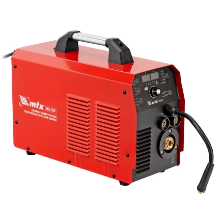 Аппарат инвертор. полуавтомат. cварки MTX MIG-220S 94304, 220A, ПВ 60%, катушка 5 кг купить в Челябинске