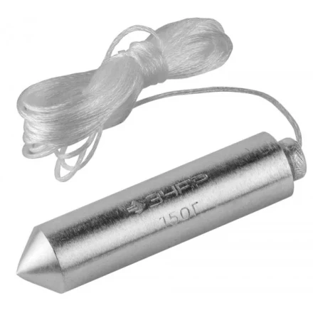 Отвес ЗУБР &quot;МАСТЕР&quot; строительный со шнуром, в пластиковом контейнере, 150 г 0636-150_z01 купить в Челябинске