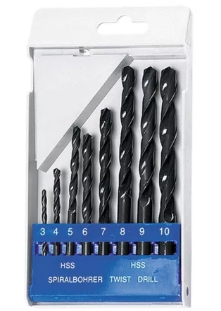 Набор сверл по металлу 3-10 мм (через 1 мм) HSS 8шт цилиндрический хвостовик SPARTA 723205 купить в Челябинске