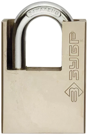 Замок навесной ЗУБР &quot;серия 223&quot; с защитой дужки, 60мм 4-37223-60 купить в Челябинске