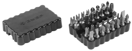 Набор ЗУБР: Биты с магнитным адаптером, хромованадиевая сталь, 33 предмета 26046-H33 купить в Челябинске