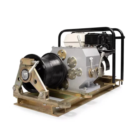 Лебедка тяговая автономная КВТ ЛТА-3 с бензиновым приводом, 3 т (88396) купить в Челябинске