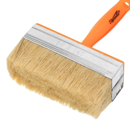 Кисть-ракля, 50х140 мм, натуральная щетина, пластмассовый корпус, пластмассовая ручка// Sparta 841072 купить в Челябинске