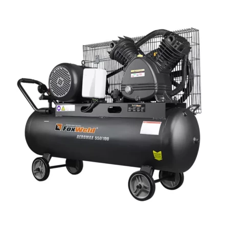 Компрессор масляный ременной AEROMAX 550/100 FoxWeld купить в Челябинске