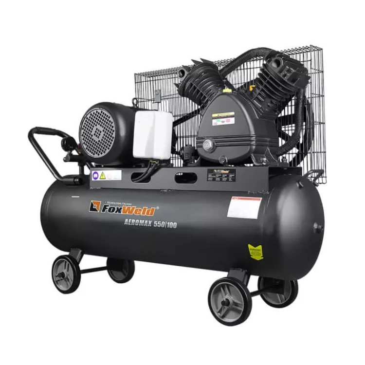 Компрессор масляный ременной AEROMAX 550/100 FoxWeld купить в Челябинске
