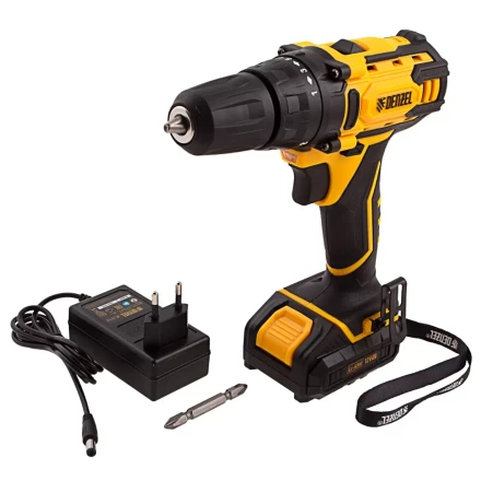 Дрель-шуруповерт аккумуляторная CDL-12-01CB, Li-Ion, 12 В, 1 акк.// Denzel 26104 купить в Челябинске