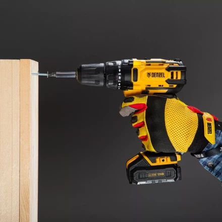 Дрель-шуруповерт аккумуляторная CDL-12-01CB, Li-Ion, 12 В, 1 акк.// Denzel 26104 купить в Челябинске