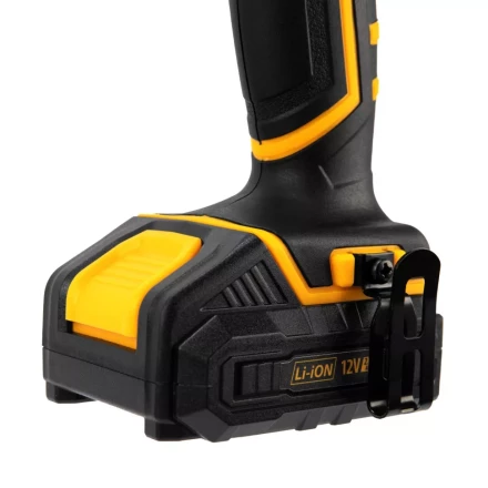 Дрель-шуруповерт аккумуляторная CDL-12-02BM, Li-Ion, 12 В, 2 акк.// Denzel 26105 купить в Челябинске