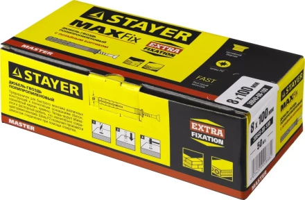 Дюбель-гвоздь полипропиленовый, потайный бортик, 8 x 100 мм, 50 шт, STAYER Master 30645-08-100 30645-08-100 купить в Челябинске