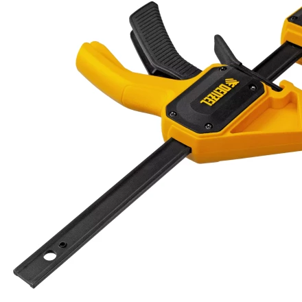 Струбцина F-образная Denzel, быстрозажимная, 150 х 55 мм, усиленный нейлоновый корпус, 20501 купить в Челябинске