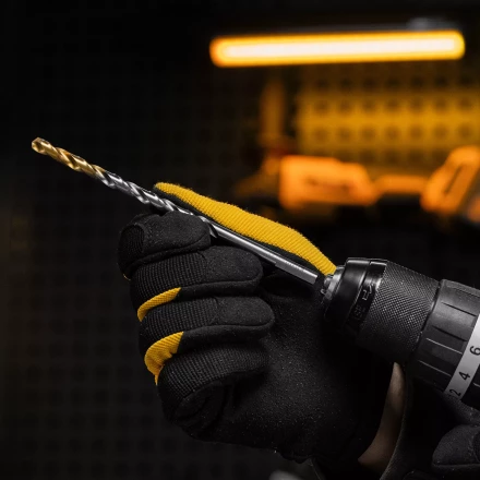 Сверло спиральное по металлу Denzel 6,5 х 148 мм, Р6М5, Golden Tip, удлиненное, 718257 купить в Челябинске