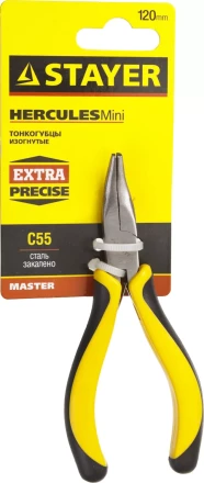 Тонкогубцы STAYER &quot;MASTER&quot; изогнутые &quot;HERCULES&quot; &quot;MINI&quot;, 120мм 2218-3_z03 купить в Челябинске