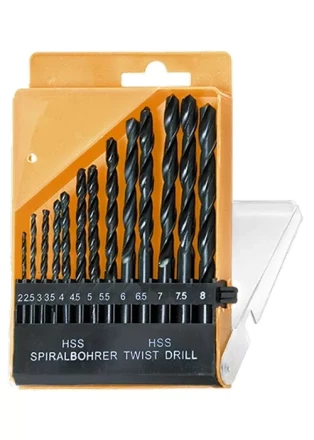 Набор сверл по металлу 2-8 мм (через 0,5 мм) HSS 13шт цилиндрический хвостовик SPARTA 723355 купить в Челябинске