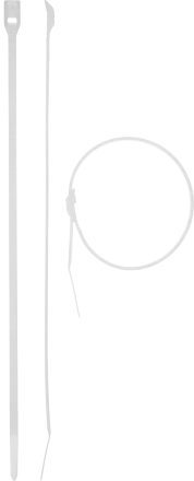 Кабельные стяжки белые КОБРА с плоским замком нейлоновые пакет серия ПРОФЕССИОНАЛ купить в Челябинске