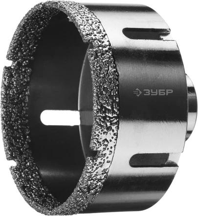 Алмазная коронка ЗУБР &quot;ПРОФЕССИОНАЛ&quot; универсальная для УШМ, сухое сверление, алмазы на вакуумной пайке,  посадка М14, d=83мм 29865-83 купить в Челябинске