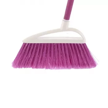 Щетка пластмасовая  для   230 мм &quot;LUX&quot; розовая щетина c черенком 120 см D22мм ELFE 93561 купить в Челябинске