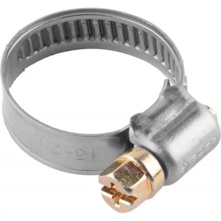 Хомуты ЗУБР &quot;ЭКСПЕРТ&quot;, нерж. сталь, накатная лента 9 мм, 16-25 мм, 200 шт 37820-16-25-200 купить в Челябинске