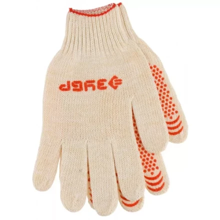 Перчатки ЗУБР &quot;МAСTEP&quot; трикотажные, 7 класс, х/б, с защитой от скольжения, L-XL, 3 пары 11456-K3 купить в Челябинске