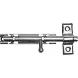 Шпингалет накладной "3Т-12" стальной, покрытие белый цинк, 80мм 37735-80