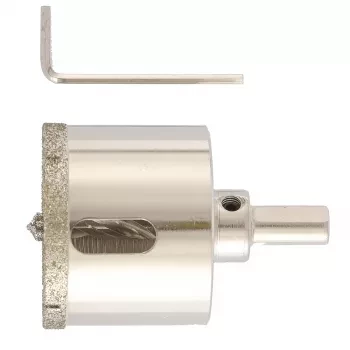 Сверло алмазное по керамограниту 55 х 67 мм 3-гранный хвостовик MATRIX 726553 купить в Челябинске