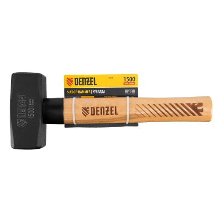 Кувалда, 1500 г Denzel 11019, кованая головка, буковая рукоятка купить в Челябинске