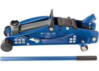 Домкрат гидравлический подкатной с фиксатором 2.5т SAFETY PIN 140-385 мм в кейсе  STELS 51132