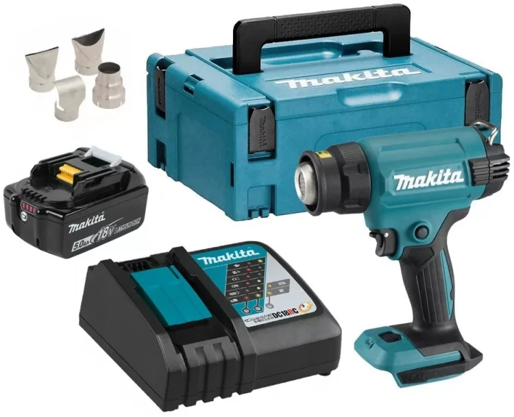 Аккумуляторный тепловой пистолет (фен) Makita DHG181RT1J купить в Челябинске